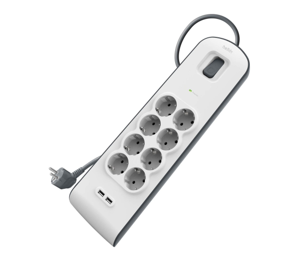 Belkin Listwa zasilająca przeciwprzepięciowa 900J, 8 gniazd - 1330421 - zdjęcie 2